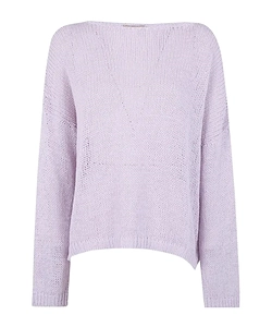 Boat Neck Knit Pullover