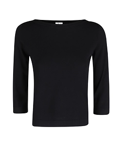 Roberto Collina Boat Neck Knitted Top
