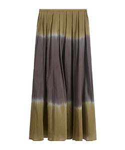 Dip-Dye Midi Skirt