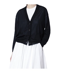 Button-Fastening Cardigan