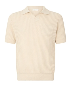 Roberto Collina Ribbed Chest-Pocket Polo Shirt