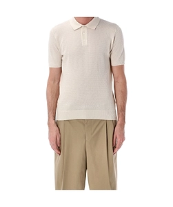 Roberto Collina Mesh Knit Polo Shirt
