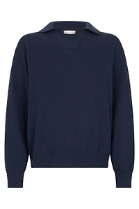 Roberto Collina Open Collar Knitted Sweater