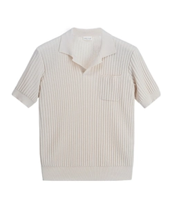 Roberto Collina Ribbed Pocket Polo Shirt