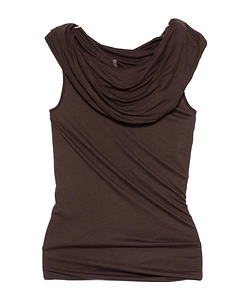Cowl-Neck Draped Top
