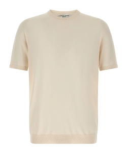 Roberto Collina Short-Sleeve Crew Sweater