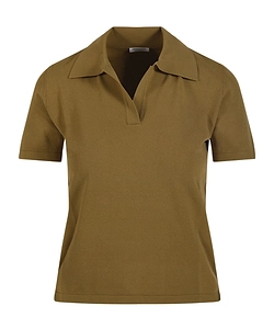 Roberto Collina Open Collar Polo Top