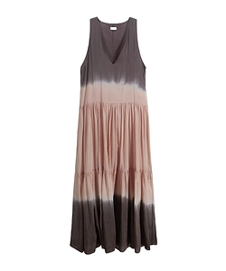 Tie-Dye Tiered Maxi Dress