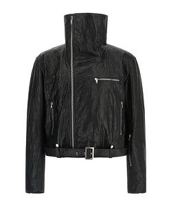Rick Owens Zipped Leather Jacket