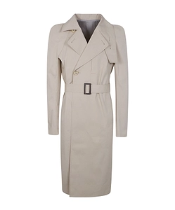 Temple Temple Belted Trench Coat