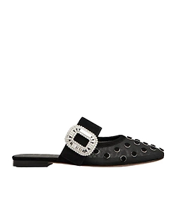 Belle Vivier Polka Dot Mules
