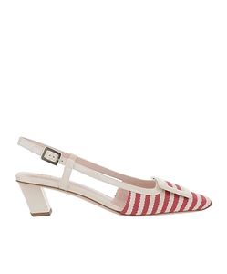 Belle Vivier Slingback Pumps In Canvas