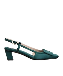 Belle Vivier Slingback Pumps In Satin