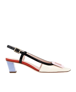 Roger Vivier Covered Buckle Slingback Pumps