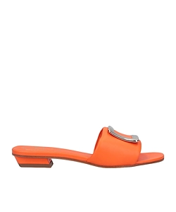 Roger Vivier Logo-Engraved Open-Toe Mules