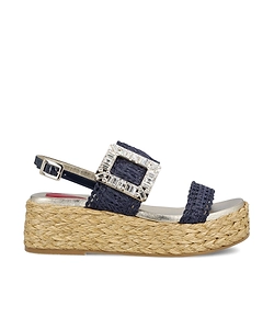 Roger Vivier Embellished Wedge Sandals