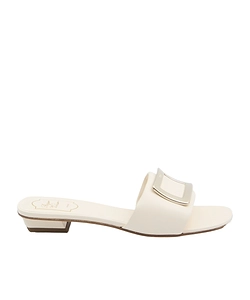 Roger Vivier Logo-Engraved Open-Toe Mules