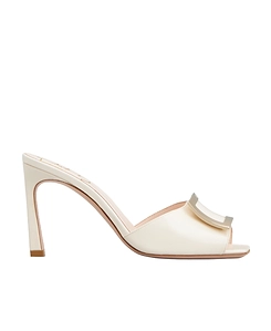 Roger Vivier Trompette Buckle Embellished Mules