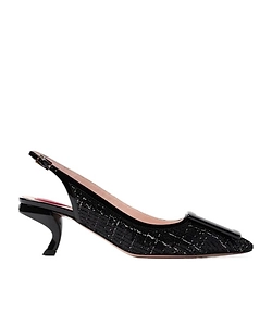 Virgule Pointed-Toe High-Heeled Sandals
