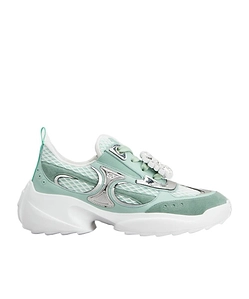 Viv' O The Run Sneakers In Leather And Fabric