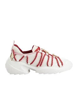 Viv' Zag Sneakers In Fabric And Leather