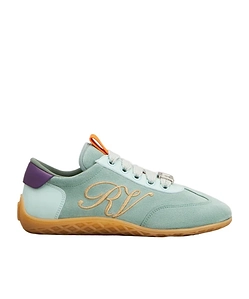 Roger Vivier Logo-Engraved Lace-Up Sneakers