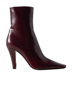 Saint Laurent Jill Square Pointed Toe Ankle Boots
