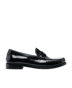 Saint Laurent Le Loafer Logo Plaque Slip-On Loafers