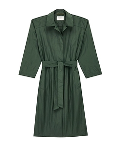 Tie-Belt Trench Coat