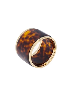 Tortoiseshell Bangle In Resin And Metal