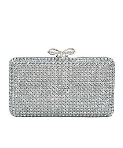 Self-Portrait Embellished Chainmail Clutch Bag