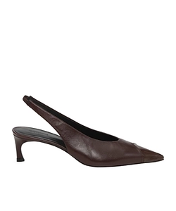 Slingback Leather Pumps