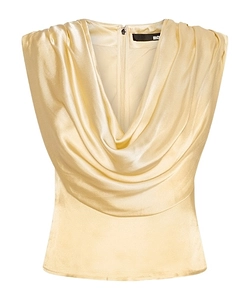 Rotate Draped Cowl-Neck Top