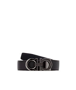 Black Double-Button Belt