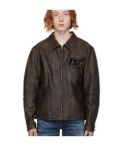 Zipped Leather Jacket