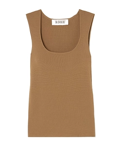 Crew Neck Knitted Vest