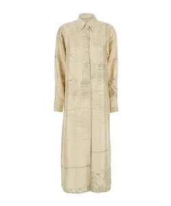 RÓHe Cut Out Wrap Dress