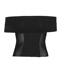 Rotate Knitted Off-Shoulder Top