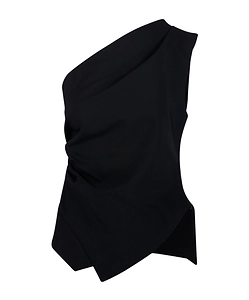RÓHe Off-Shoulder Lapel Top