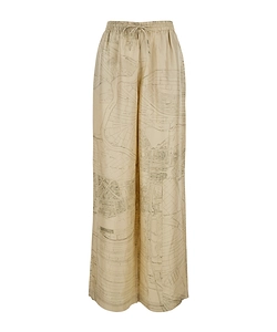 RÓHe Wide Leg Satin Trousers