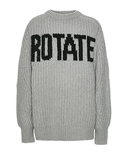 Rotate Logo Intarsia Jumper