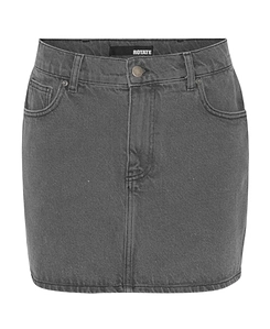 Rotate Logo Patch Denim Mini Skirt
