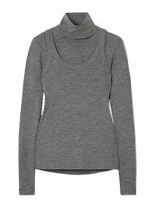 Sleeveless Wool Top
