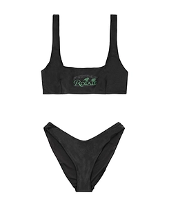 Rotate Logo Print Two-Piece Bikini Set