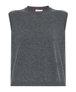 Crew Neck Knitted Vest