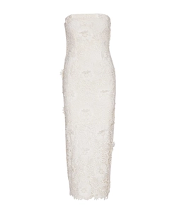 Rotate Long Dress With Lace Back Slit