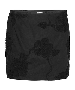 Rotate Mini Skirt With 3D Floral Accents