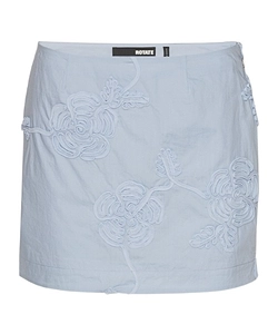 Rotate Floral Embroidered Mini Skirt