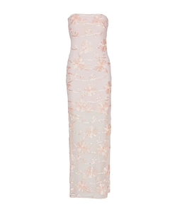 Rotate Off Shoulder Floral Embroidered Dress
