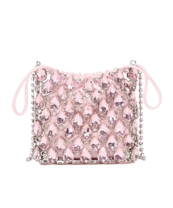 Self-Portrait Mini Chainmail Embellished Shoulder Bag